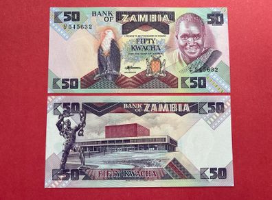 Zambia  50 Kwacha  1986    ( uncirculated )
