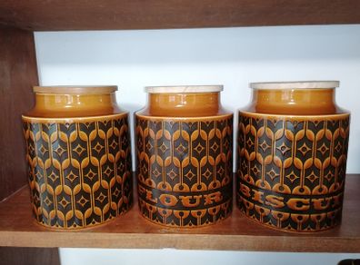Hornsea Large storage jars by 3