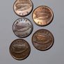 Irish Halfpennies x5 Image 3