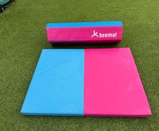 Beemat Foldable Balance Beam & Mat | Pink & Blue