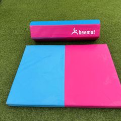 Beemat Foldable Balance Beam & Mat | Pink & Blue