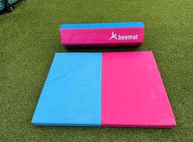 Beemat Foldable Balance Beam & Mat | Pink & Blue