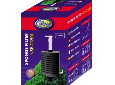 Aqua Nova NSF-C350L Corner Sponge Filter For Aquarium Up To 350L