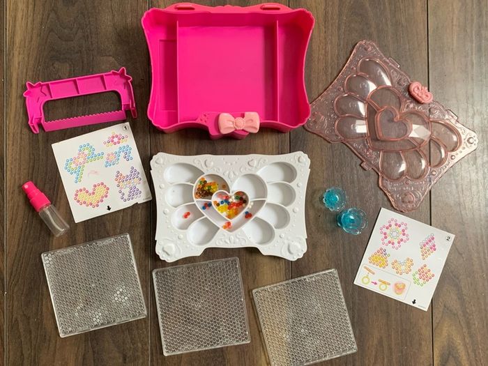 Girls Small Things Holder / Box (for aqua beads, earrings, rings, jewellery etc)