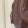 All saints distressed genuine leather Spitalfields multi tassel adjustable bag Image 4