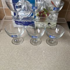 Dualex Gigogne Set 6 Stemmed Desert Ice/cream Bowls