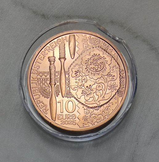Andorra 10 Euro Copper (.999) Uncirculated Coin 2025 - Linen - Traditional and Trendy