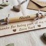 Personalised pen and wooden card Image 2