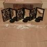 3 pcs mirror t-light holder black Image 5