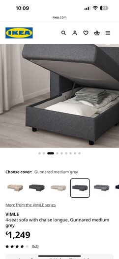 Vimle 4 seater, L-shaped couch