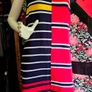 Tommy Hilfiger colorful red Black yellow 4 seasons cotton dress L Image 2