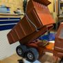Rare Vintage 1970s Rico Espana Super Sanson Pressed Steel Dump Truck Image 2