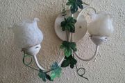 Vintage toleware wall light