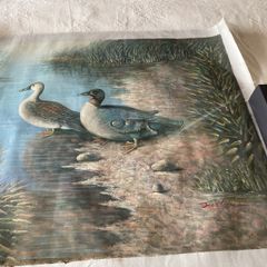 Duck Scene Canvas Painting by Justus