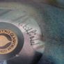 John Ditchfield Glasform Iridescent Lily Pad, Silver Frog, Signed with sticker Image 9