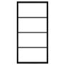Sliding Door Aluminium and ESG Glass 102.5x205 cm Black Image 4