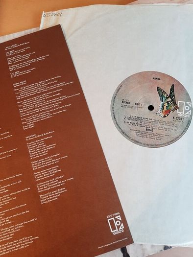 Bread vinyl LP 'Manna' 1971