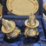 Vintage Silver Plated Salt Pepper with Tray Set Image 3