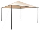 Gazebo Pavilion Tent Canopy 4x4 m Steel Beige
