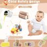 Baby Building Blocks Pull Toy with Shape Sorter Early Learning Toy for Toddler Image 6