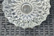 Vintage Large Crystal Glass Ashtray