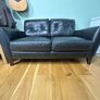 Italian two-seater leather sofa Image 3