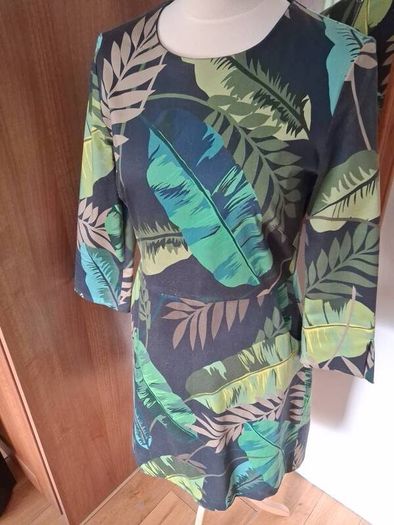 Stunning Heavy Cotton Dress by Oui Size 12