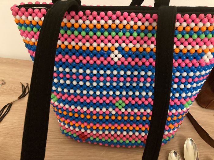 Brand new African design bead bag handmade in Kenya