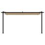 Wall Mounted Gazebo Taupe Steel Image 2