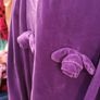 1950s Purple Velvet Vintage Dress Image 5