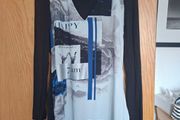 Black dress with paris detail