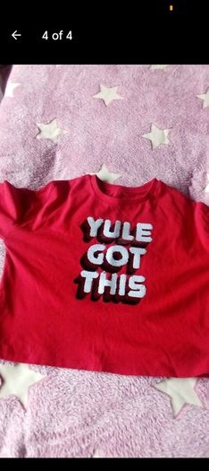 girls Christmas tops aged 6-7 all new