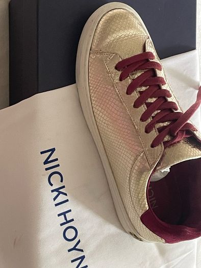 Nicky Hoyne Gold trainers