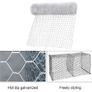 Chicken Netting Wire, 35cm x 4m Galvanized Hexagonal Fencing Wire, Lightweight Chicken Wire Mesh with a Cutting Pliers and 100 Pieces Nylon Ties, DIY Craft and Home Decoration (FREE POSTAGE) Image 5