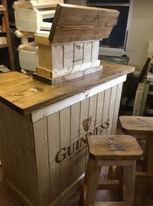 Home Bar with or without Bar Box and Stools