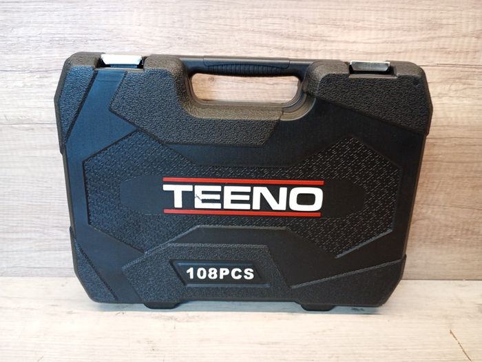TEENO 108 Piece 1/4"&1/2" Drive Socket Set with Bits Set,72 Quick Release Ratchet Wrench,Chrome Vanadium