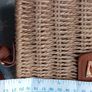 Faux Prada wicker/paper and PU leather shoulder bag Image 8