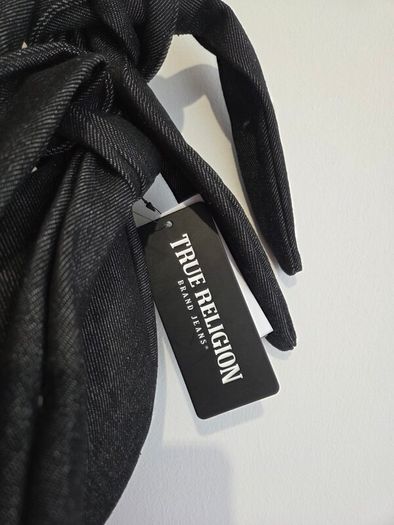 True Religion Black Denim Hobo Bag Y2K NWT