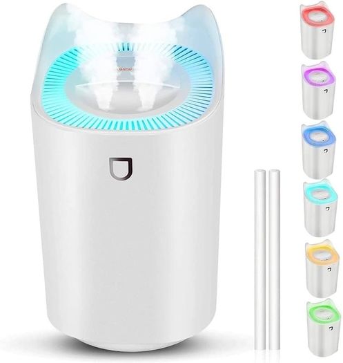 3L Humidifier for Bedroom (Lasts Up to 20 Hours), Air Humidifier with Color Changing Night Light for Home Office, 3 Mist Modes,2 Nozzles,Auto Shut Off (FREE SHIPPING)