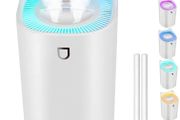 3L Humidifier for Bedroom (Lasts Up to 20 Hours), Air Humidifier with Color Changing Night Light for Home Office, 3 Mist Modes,2 Nozzles,Auto Shut Off (FREE SHIPPING)