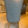 6 grey fabric dining chairs for sale Image 2