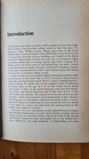 The  Last Of The Sailing Coasters By Edmund Eglinton. FIRST EDITION. Hardback With Dustjacket In Very Good Condition.