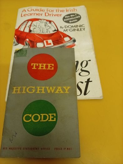 Vintage Driving Books Bundle.  1954 UK Highway Code & 1990 Irish Learner Guide