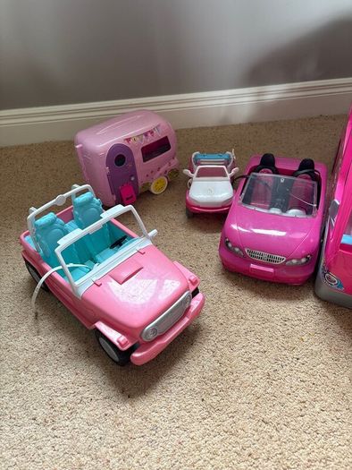 Barbie Dream House, Airplane, Campervan, vehicles