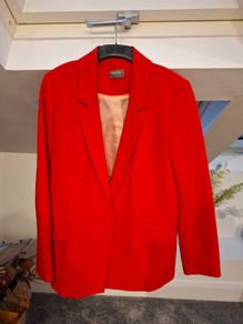 Red blazer, Oasis, size 12, excellent condition
