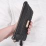Nine West Black Woven Texture Wristlet Clutch Pouch Bag Image 8