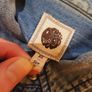 Pretty Green Embroidered Bird Vintage Denim Shirt with Pearl Effect Buttons XS Rare Image 8