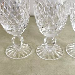 Rare find Vintage Waterford Crystal Sherry Glass, Boyne Cut Foot, Irish Barware 3 in total 30.00 euro each.