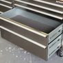 Brand New Manarola 10 drawer Stainless Steel Tool Chest With Solid Oak Wooden Work Top Image 5