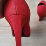 Gorgeous red suede high heels - UK 4 Image 6